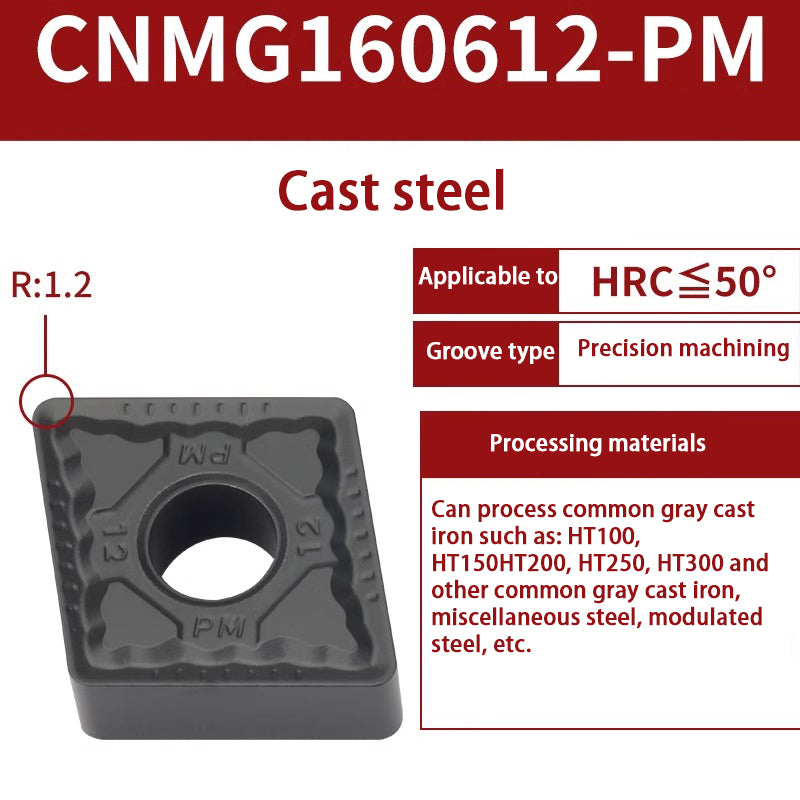116-CNMG120404 turning blade 120408 steel stainless steel aluminum diamond outer circle alloy blade Shandong Denso Pricision Tools Co.,Ltd.